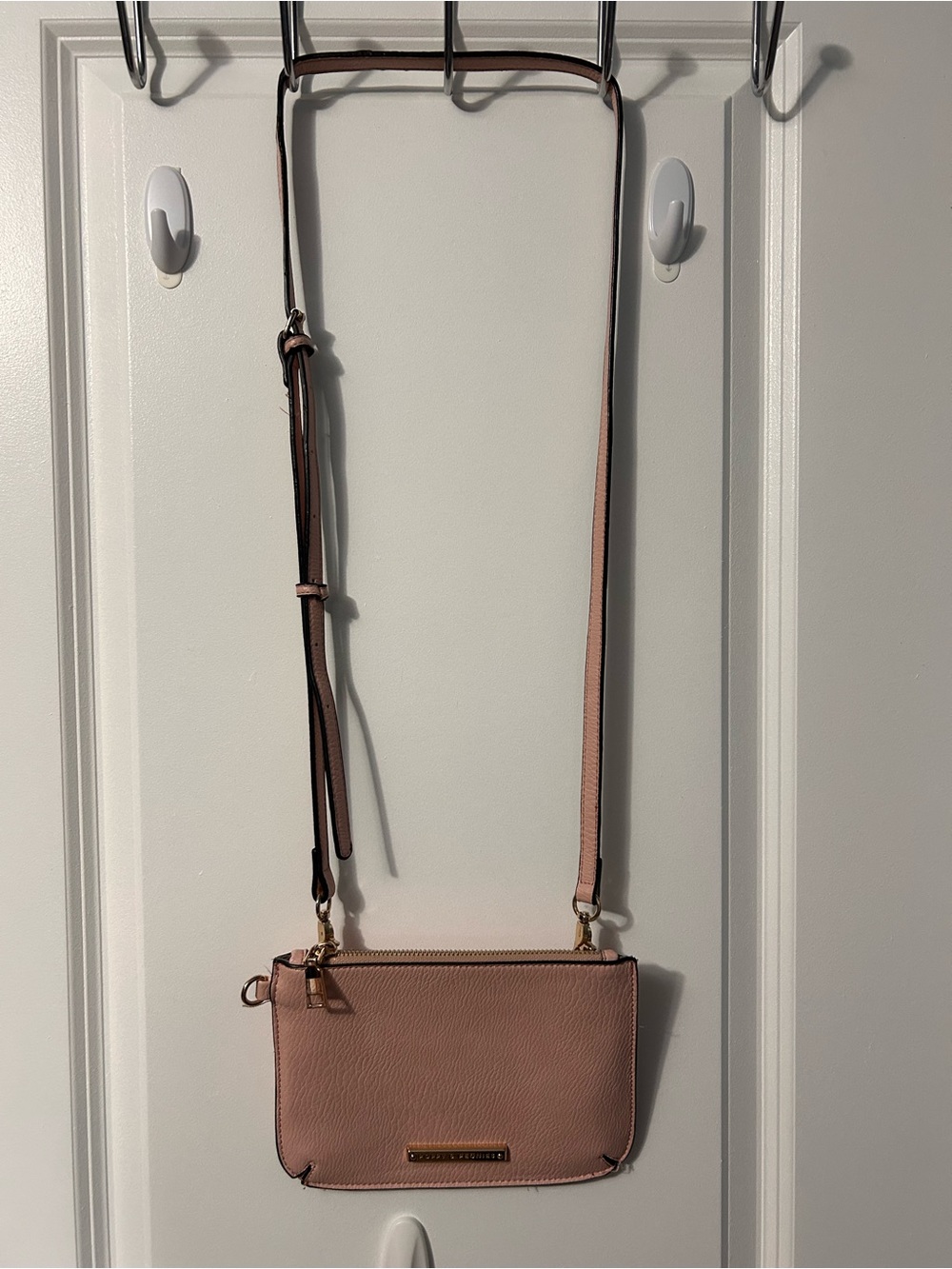 Poppy & Peonies Blush Pink Crossbody Bag